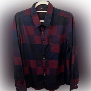 Floerns Men's Causal Long Sleeve Dress Shirt Button Down Work Shirt with Pocket